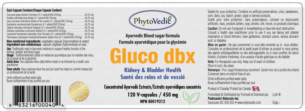 Gluco dbx label